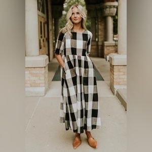 Roolee Maddie Buffalo Plaid Dress